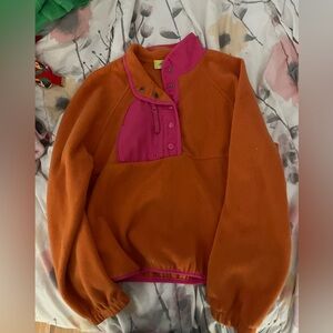Orange pullover! Barely worn!